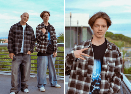 Потап с сыном Андреем