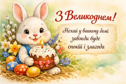 листівки з пасхою 2026