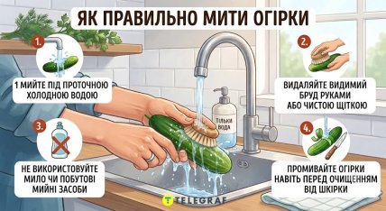 Как правильно мыть огурцы