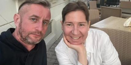 Сергій Жадан зі Світланою Олешко