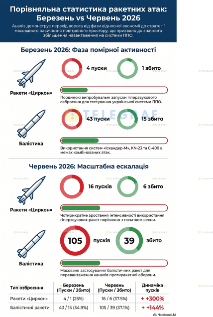 Росія збільшила атаки