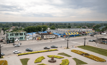 Площадь им. Шевченко в Балаклее, Харьковская область. Фото: Vladyslav Sodel