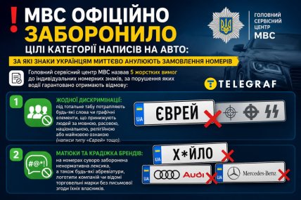 Автономера что запрещено писать инфографика