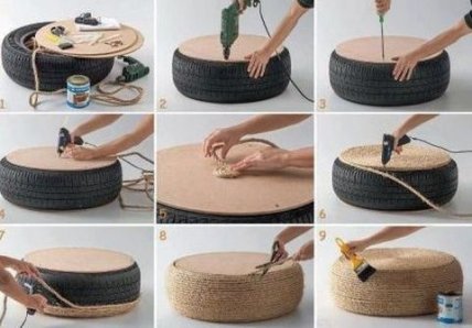 DIY: стильный пуфик своими руками - изображение №1