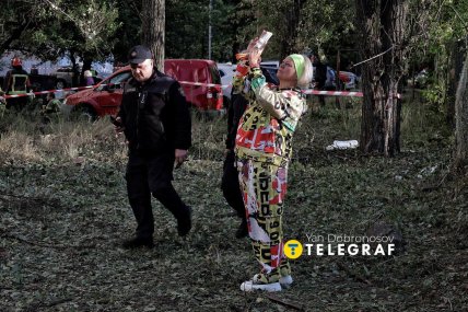 Местные на месте атаки