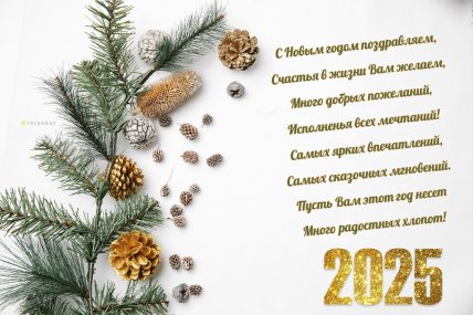 Новый год 2025, открытки, картинки, поздравления