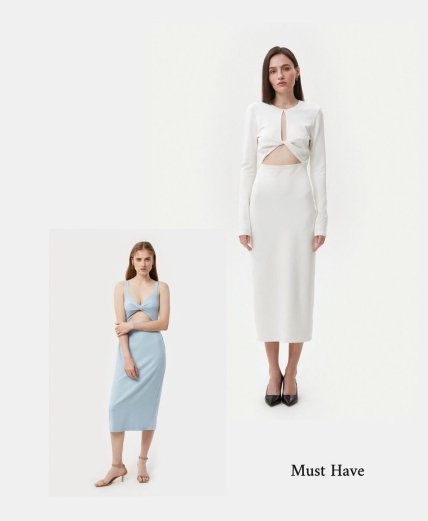 Платье с вырезами