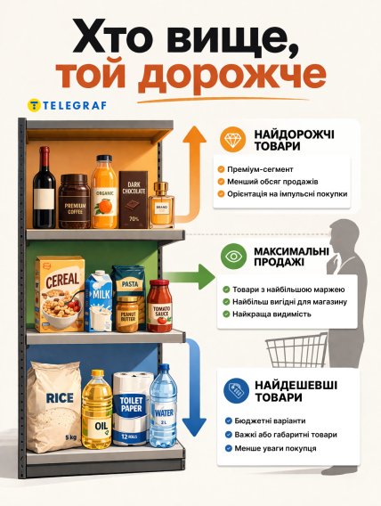 За якою логікою розставляють товари в супермаркеті