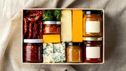 кошик з пікантними смаками, подарунки на новий рік