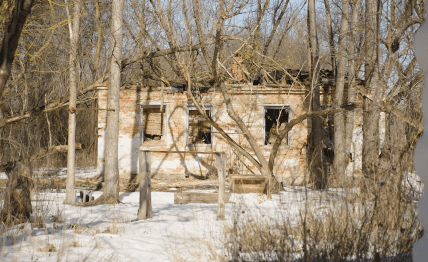 Дом после пожара село Обиходы