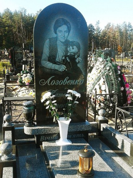 Катерина Лозовенко, могила, де похована