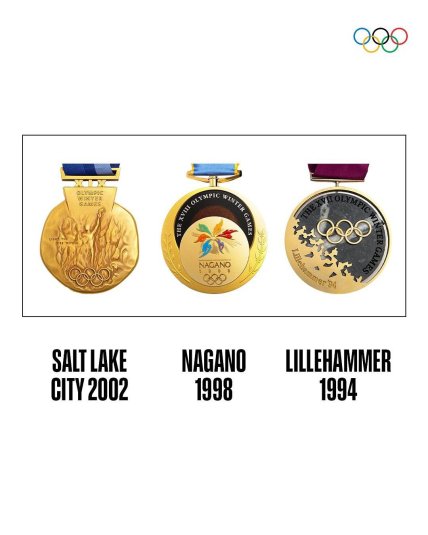 Олимпийские медали 2002, 1998 и 1994 годов