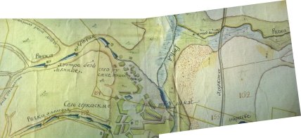 Русские Тишки на карте 1783 года