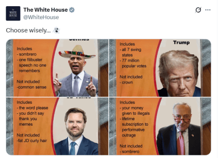 Білий дім посміявся і Венса