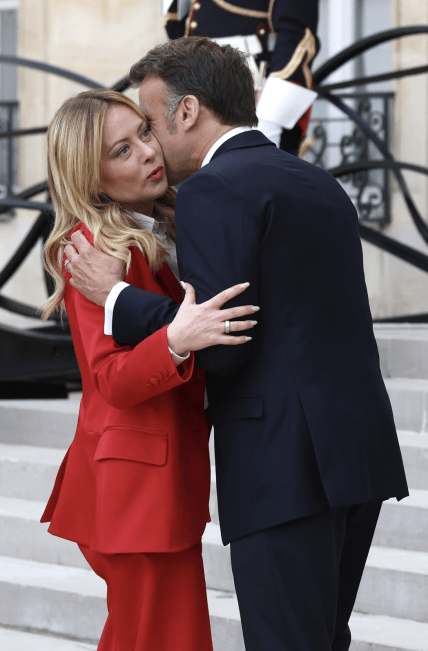 Встреча Макрона и Мэлони