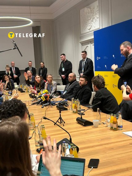 Спілкування Володимира Зеленського з журналістами в Мюнхені 14.02.2026