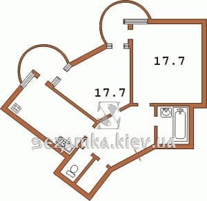 Дом ромашка на Оболони планировка квартир