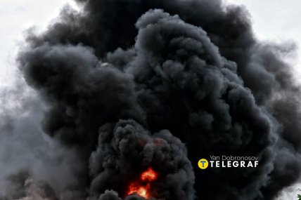 Пожар после удара БпЛА по Киеву 8 июля