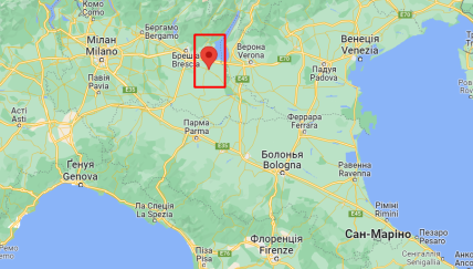 Кастильоне-делле-Стивьере Италия карта