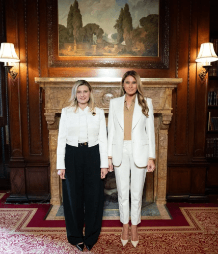 Олена Зеленська та Меланія Трамп