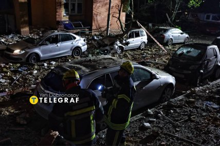 Последствия ударов РФ по Святошинскому району Киева 14 ноября