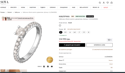 Вартість обручки, подарованій Надін у фіналі "Холостяк"