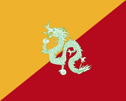 Первый флаг Бутана