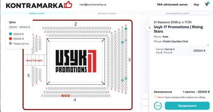 Цены на билеты на шоу бокса Rising Stars