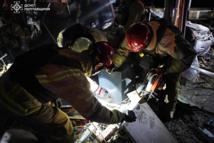 Удар по АЗС під Полтавою