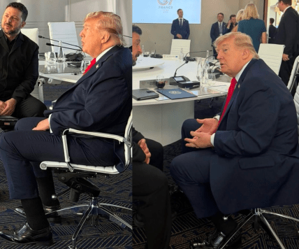 Фото Трампа с саммита G7