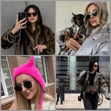 Стильные зимние чепчики