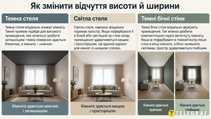 Цвет стен может визуально изменить размер комнаты