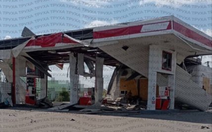 Росіяни вдарили по АЗС у  Харківській області 30 червня