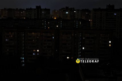 Отключение света в Киеве в результате обстрела 10 октября/Ян Доброносов, "Телеграф"