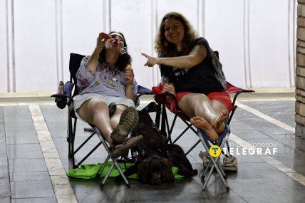 Кияни ховаються від атаки РФ у метро в ніч на 28 липня 2025