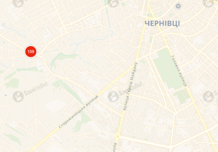 Карта загрязнения воздуха в Черновцах