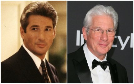 Ричард Гир в фильме Красотка и сейчас