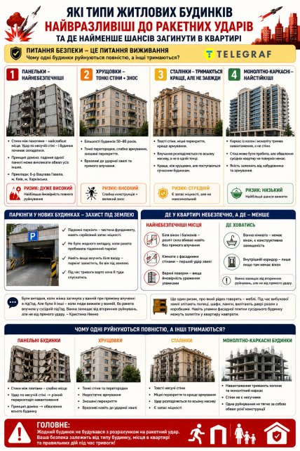В яких будиинкх найнебезпечніше