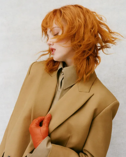 Рыжий цвет волос - модный оттенок мандарин