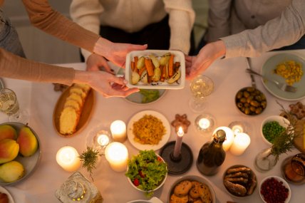 Prapaskah makanan di atas meja