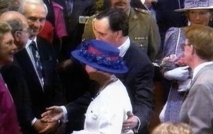 Пол Киттинг и Елизавета II