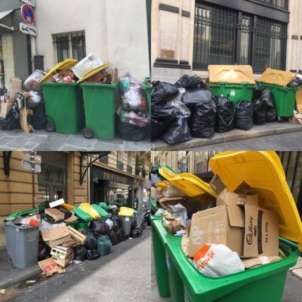 Мусор в Париже