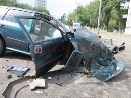 Киев, ДТП на Соломенской улице 17 июля