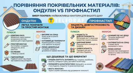 Ондулин или профнастил - какой материал лучше