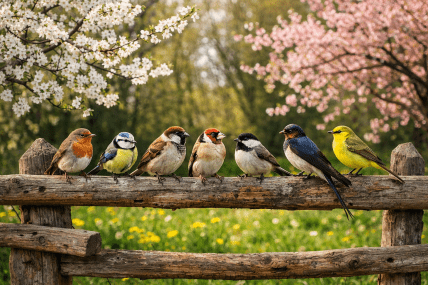 Птицы на ветке