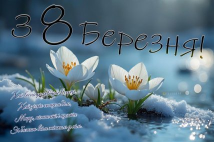 Листівка з 8 Березня, картинка, привітання