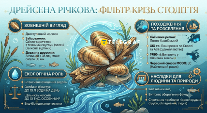 Основні дані про річкову дрейсену