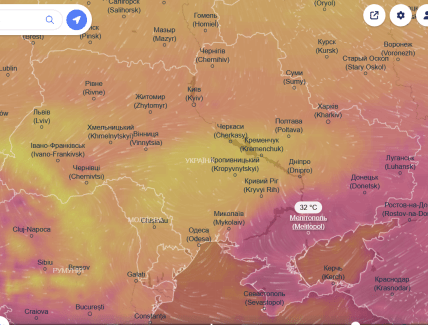 Прогноз погоди на 26 серпня