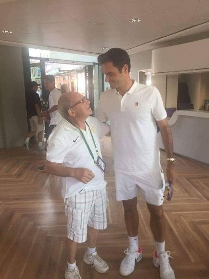 Леонід Станіславський та Роджер Федерер