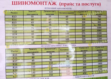 Скільки коштує шиномонтаж у Києві